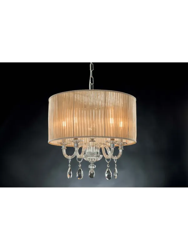 Scelto Dai Clienti Lampadario classico in cristallo 5 luci Design Swarovsky Lucy tortora