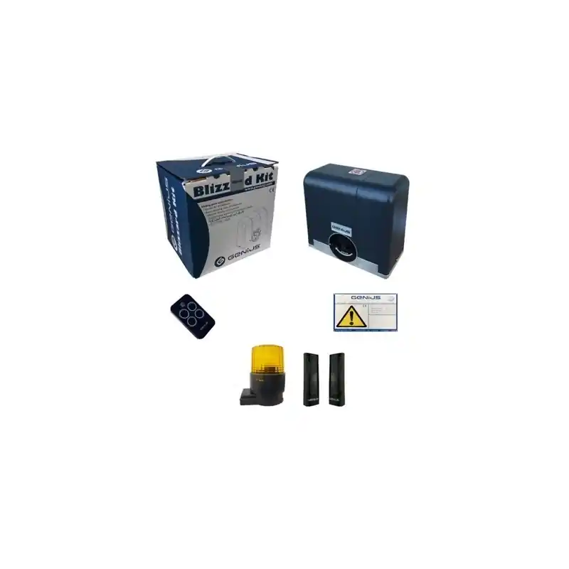 genius blizzard enc kit 400 433 mhz rc kit cancello scorrevole 400kg 24v automazione faac genius 104016 Reso Gratuito