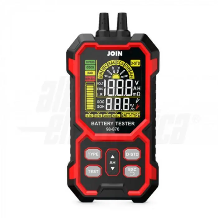Tester batterie piombo 12V 24V misurazione Ah Alpha Elettronica 98-876 Must-Have