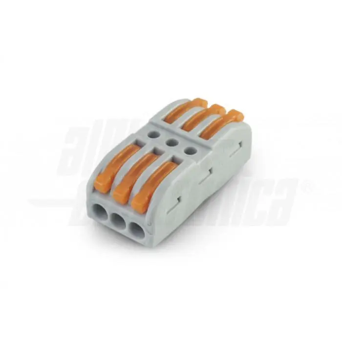 Compra Oggi Stesso Morsetto rapido 3 poli 10Pz Sezione Conduttori 0,08-4mm2 Alpha - 542-23