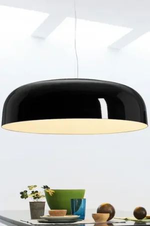 Oluce lampada LED a sospensione Canopy, Ø 60 cm, nero, alluminio Direttamente Dal Produttore