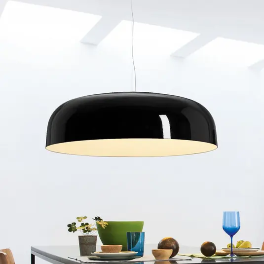 Oluce lampada LED a sospensione Canopy, Ø 60 cm, nero, alluminio Direttamente Dal Produttore