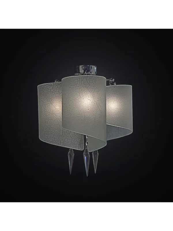 Plafoniera moderna in vetrofusione bianco 3 luci BGA 2316-pl3 Pagamento Sicuro