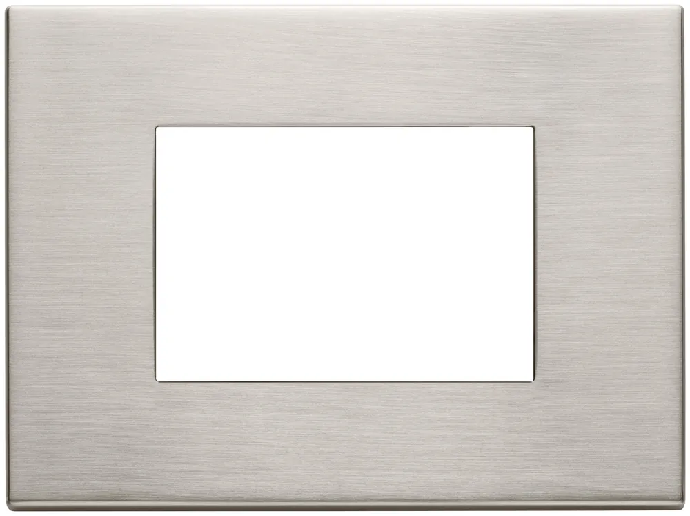 Vimar Placca 3 Moduli Nichel Spazzolato – Serie Eikon - 22653.11 A Buon Prezzo