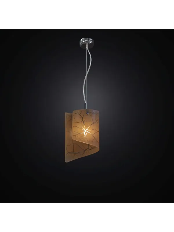 Lampadario moderno in vetrofusione marrone 1 luce BGA 2316-p1 Affare