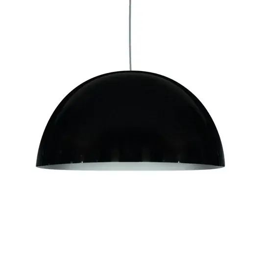 Ultime Pezzi Oluce lampada a sospensione Sonora, nero, plastica, E27