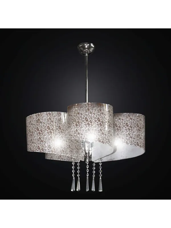 Lampadario moderno in vetrofusione con fiori 5 luci BGA 2316-s5 Ultima Occasione
