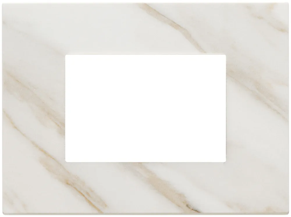 Promo Stagionale Vimar Placca 3 Moduli Bianco Calacatta – Serie Eikon 22653.51