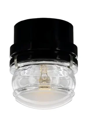 Oluce Applique a LED Fresnel, nero, alluminio, vetro, 2.700 K Più Venduto