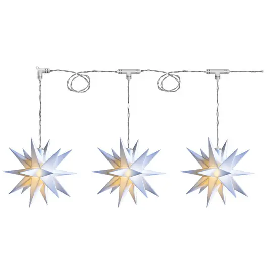 Solo Oggi STERNTALER Ghirlanda luminosa Stella, bianca Ø 16 cm 18 punte a 3 luci.