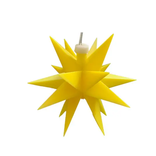 STERNTALER Stella LED, gialla, 18 punte, Ø 12 cm, batteria Esclusivo