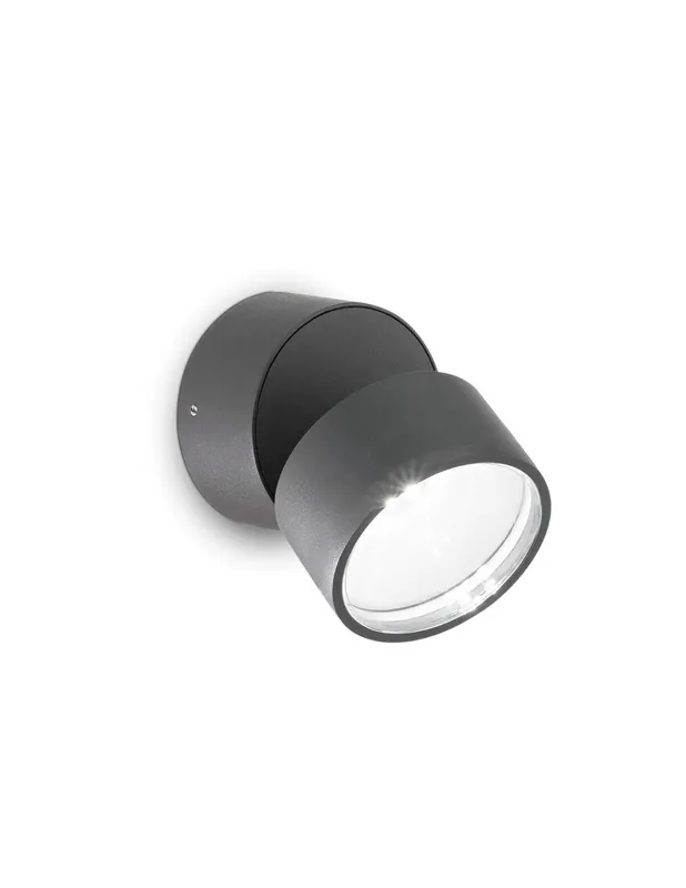 Prezzo Scontato Ideal Lux Omega Ap Round Antracite 4000K