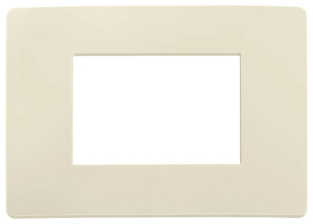 Subito Disponibile Placca Vimar Plana Up 3 Moduli Avorio Matt 14653U.12