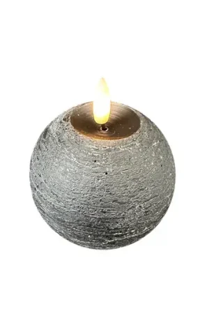 Di Tendenza STERNTALER Candela LED di cera, nera, altezza 9 cm, batteria a bottone