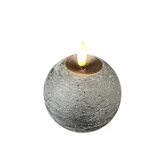 Di Tendenza STERNTALER Candela LED di cera, nera, altezza 9 cm, batteria a bottone