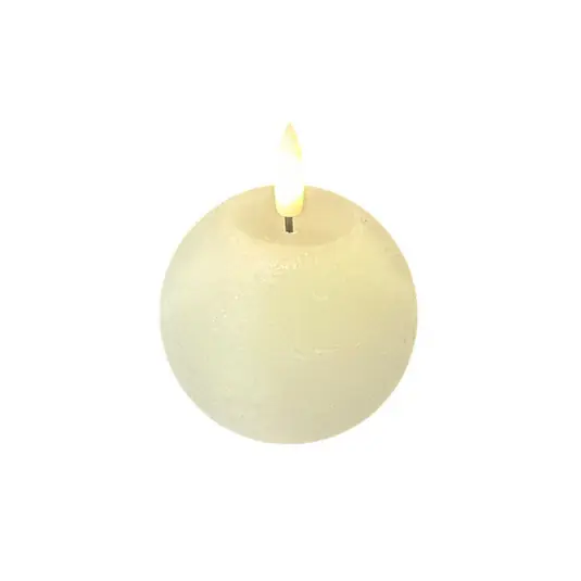 Prezzo Di Fabbrica STERNTALER Candela LED di cera, bianca, altezza 9 cm, sfera, batteria