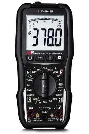 Multimetro digitale professionale TRMS manuale M8 UNIKS misure accurate Ultima Occasione