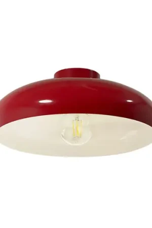Di Tendenza Plafoniera Olli, Ø 40 cm, rosso/bianco, metallo, E27