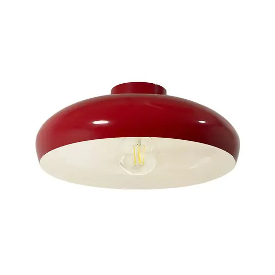 Di Tendenza Plafoniera Olli, Ø 40 cm, rosso/bianco, metallo, E27