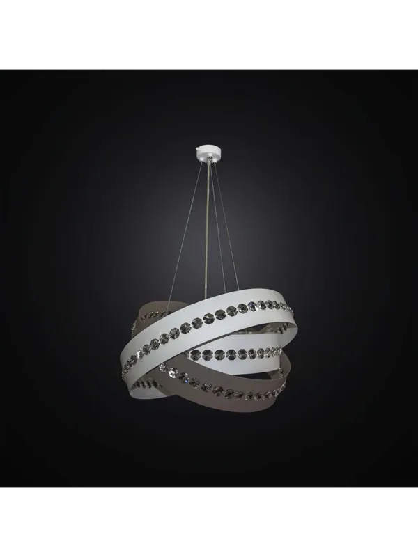 Soddisfatti O Rimborsati Lampadario moderno a cerchi bianco-tortora 5 luci BGA 3008-s50
