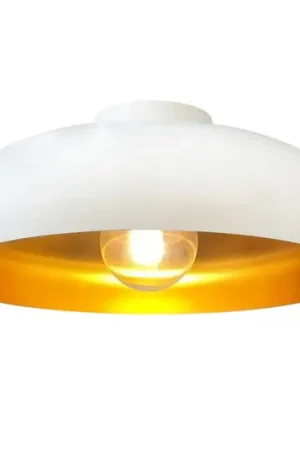 Spedito Oggi Plafoniera Olli, bianco/oro Ø 40 cm, metallo, E27
