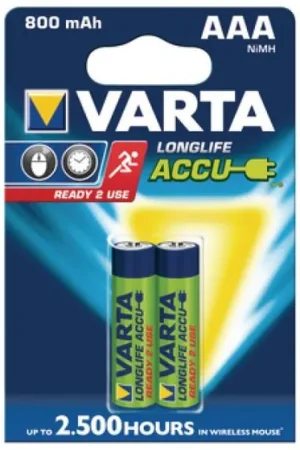 Batterie Ricaricabili AAA NiMH 800mAh Varta 56703101402 Pronte all’uso Compra Online