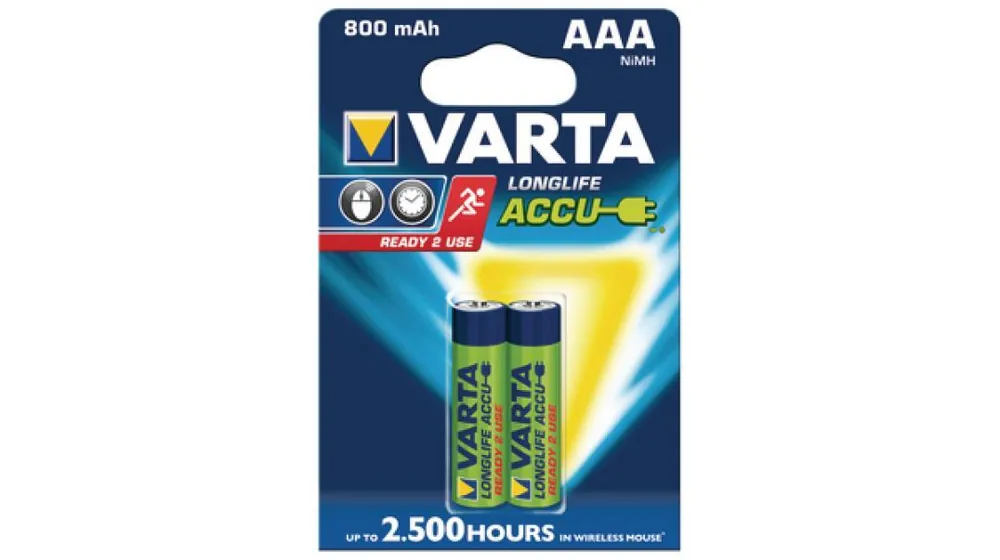 Batterie Ricaricabili AAA NiMH 800mAh Varta 56703101402 Pronte all’uso Compra Online