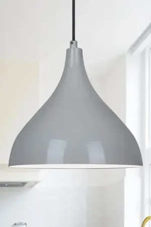 Prezzo Conveniente Lampada a sospensione Adash, grigio, metallo, Ø 26 cm, E27