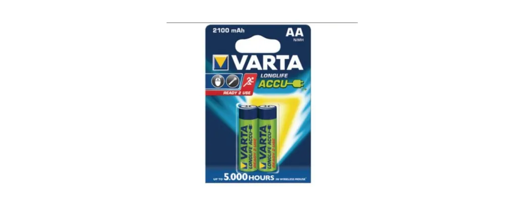 Non Perdere Batterie ricaricabili AA NiMH 2100 mAh Varta 56706101402 pronte alluso