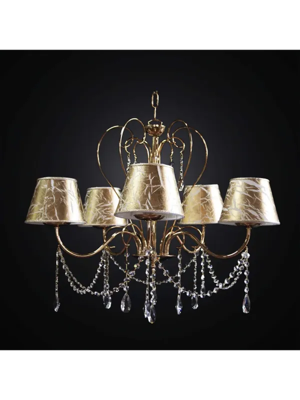 Popolare Lampadario classico cristallo oro 5 luci BGA 2999-5 design swarovsky