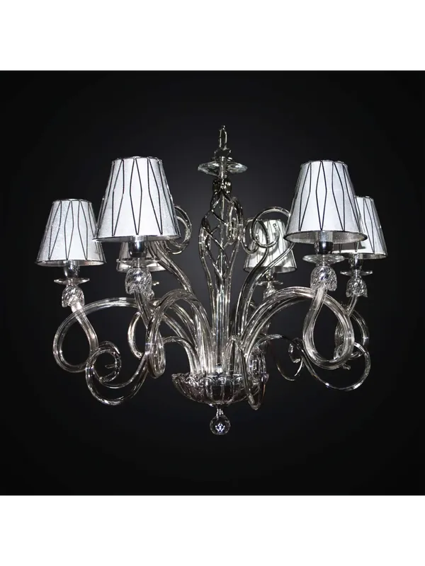 Lampadario moderno cristallo 6 luci BGA 2997-6 design swarovsky Promozione Esclusiva