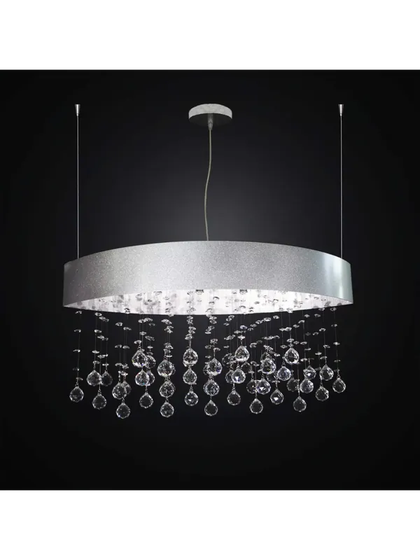 Reso Gratuito Lampadario moderno ovale con cristalli 7 luci BGA 2996-s70 design swarovsky