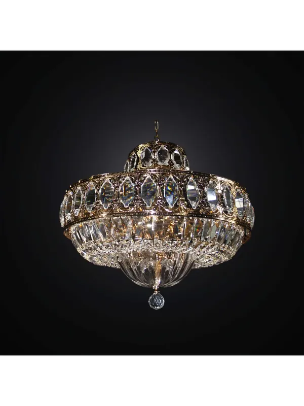 Plafoniera classica oro e cristallo 8 luci BGA 2995-pl52 design swarovsky Spedito Oggi