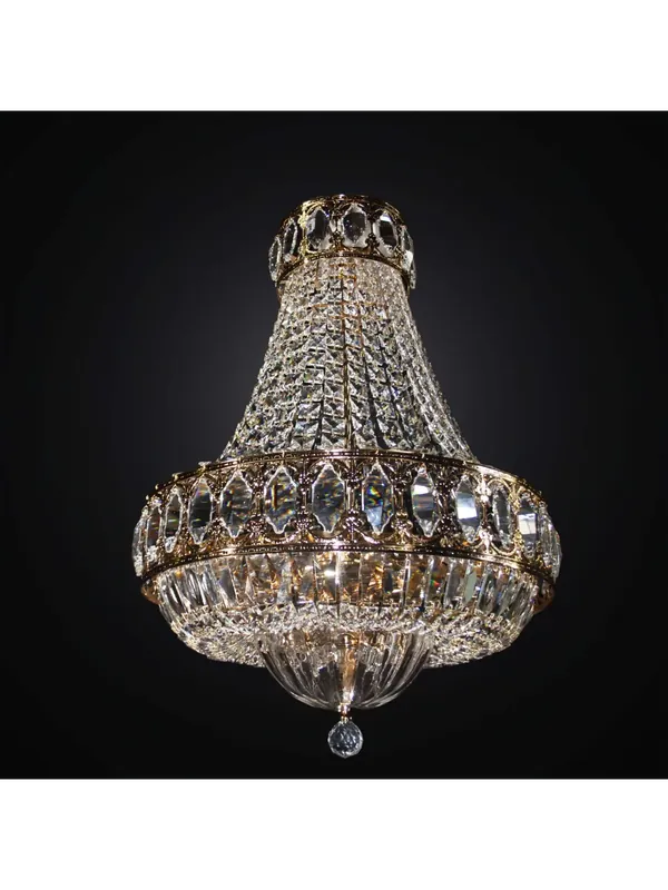 Più Venduto Lampadario classico oro e cristallo 8 luci BGA 2995-s52 design swarovsky