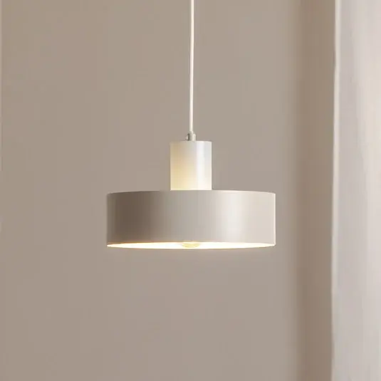 Prezzo Ridotto Lampada a sospensione Rif M, taupe, a 1 luce, Ø 25 cm, acciaio