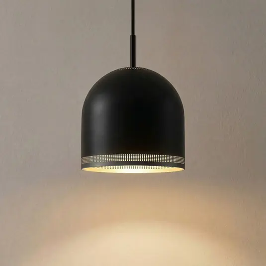 Lampada a sospensione Nola Oura, Ø 25 cm, nero, ferro, E27 Saldi