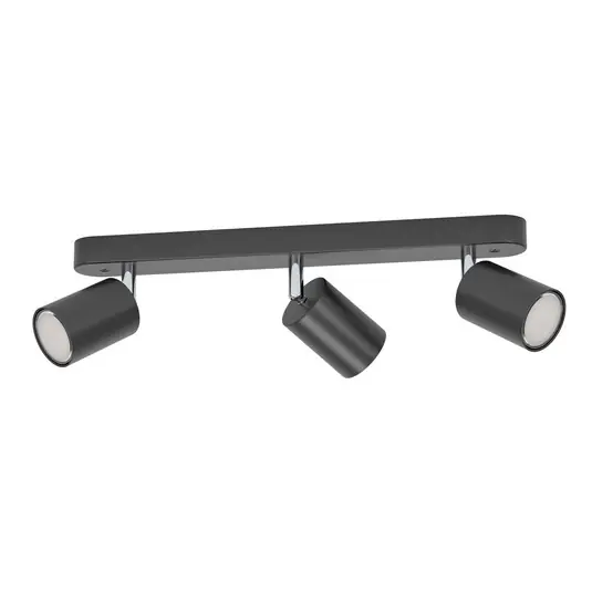 EGLO connect Smart Spot Adfira-Z, nero, a 3 luci, acciaio Occasione