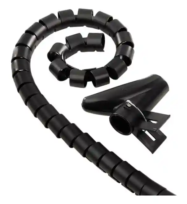 Professionale Guaina Raccogli cavi Nero Electraline 1,8 m - 62042