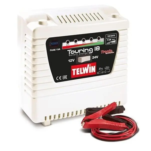 Compra Oggi Stesso Caricabatteria auto moto 12V 24V 18A Telwin 807853 Touring 18