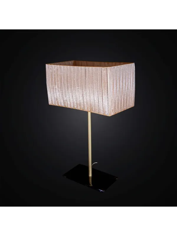 Lampada da tavolo classica oro con base in vetro 1 luce BGA 2987-lg Super Prezzo