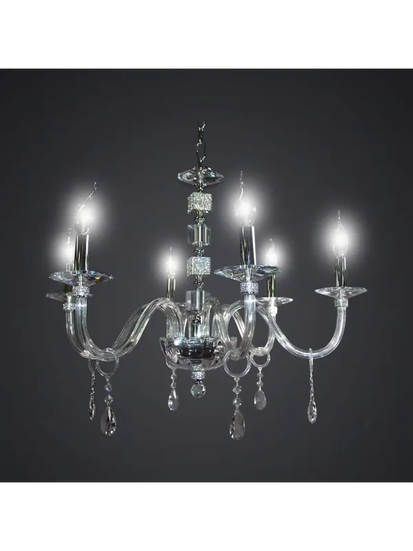 Must-Have Lampadario cristallo contemporaneo 6 luci BGA 2985-6 design swarovsky