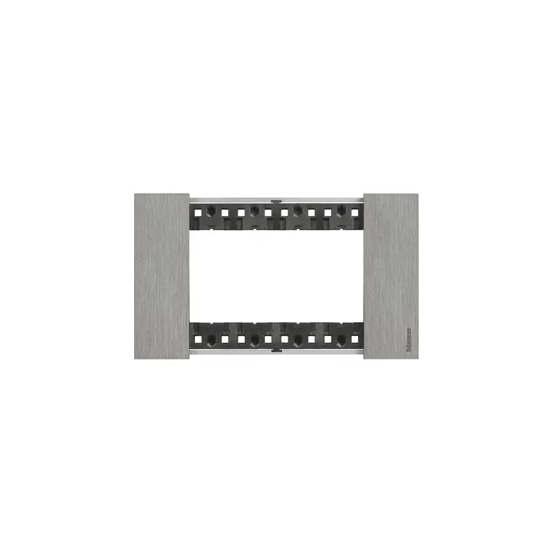 Esclusivo bticino living now placca 4 moduli acciaio materiale zama bticino ka4804zg