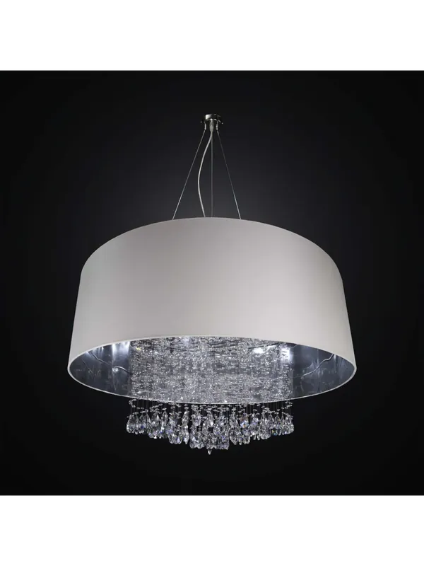 Affare Lampadario moderno in tessuto e cristallo a 6 luci BGA 2974-s090