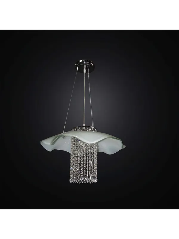 Lampadario moderno in vetro e cristallo a 1 luce BGA 2972-s50 Esclusivo