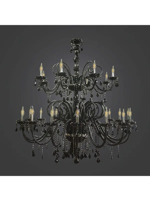 Lampadario classico in cristallo nero a 24 luci BGA 2971-16-8 Più Venduto