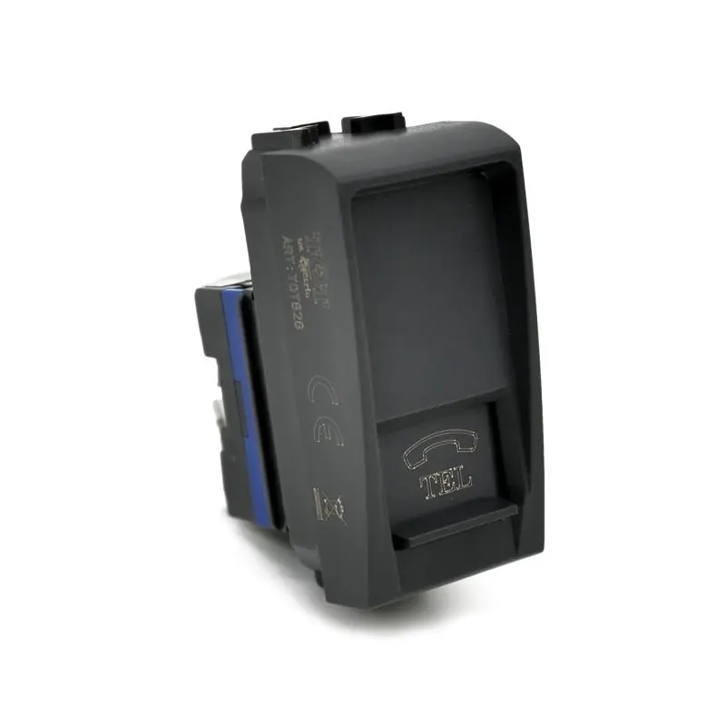 presa telefonica rj11 antracite compatibile con bticino living international Prezzo Basso