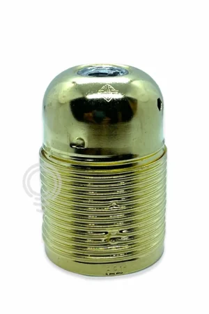 Occasione Portalampada metallo filettato oro elettrico e27 1031f