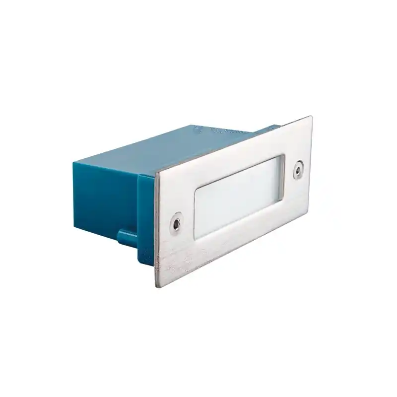 segnapasso led plafoniera da incasso esterno interno acciaio e vetro taxi smd 26463 ip54 luce naturale Prezzo Conveniente