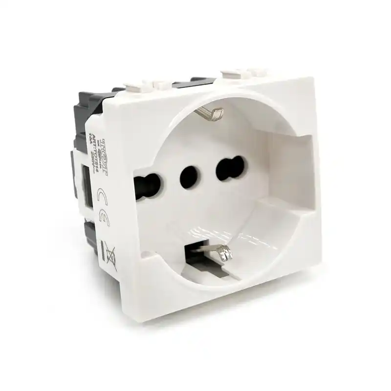 presa schuko universale bivalente bianca tedesca 16A 250v compatibile con bticino matix am5440/16 Prezzo Basso