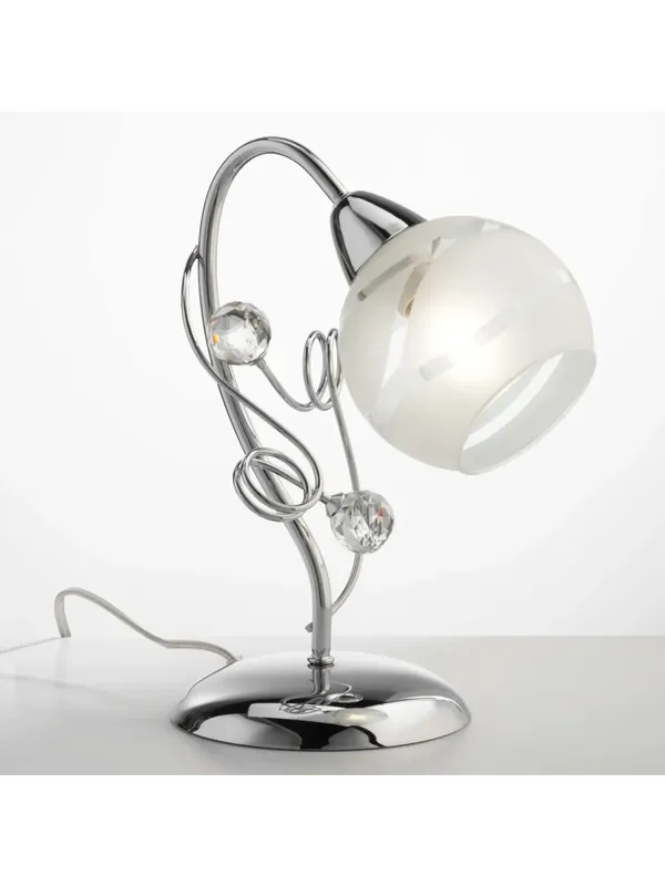 Lumetto moderno con sfere in cristallo 1 luce LGT Capri lp Scelto Dai Clienti